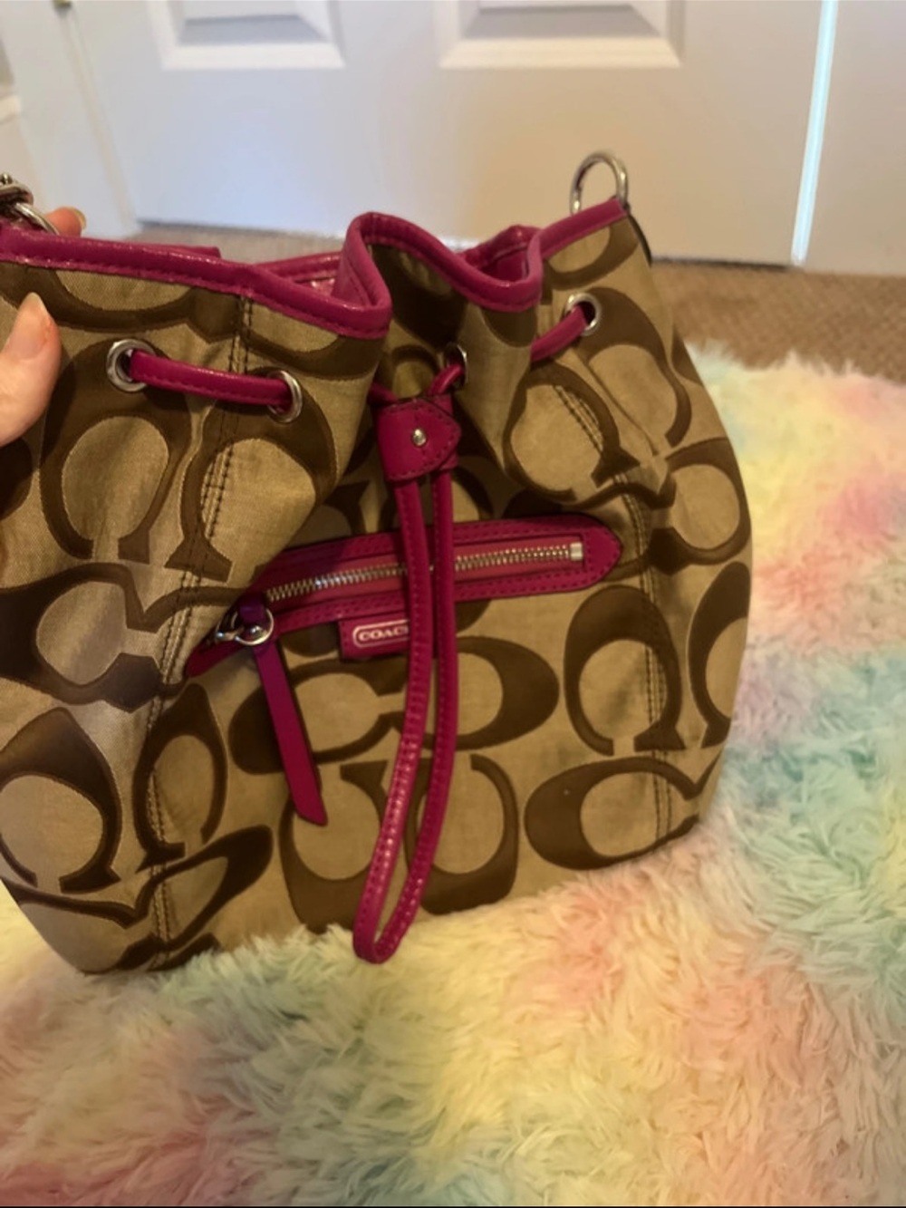 Coach Daisy with Pink Trim